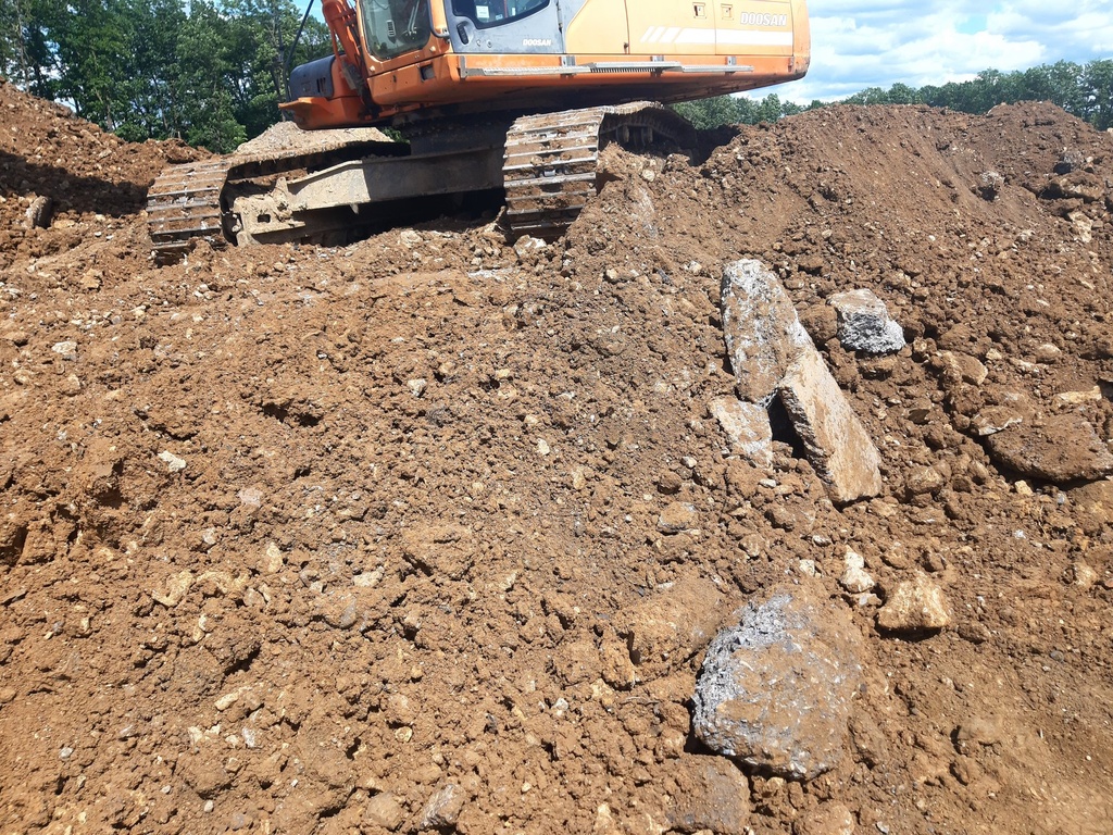 Terre deblais 5 à 25% debris construction <20m³